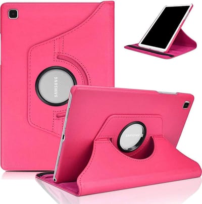 Book Cover Geschikt voor: Samsung Galaxy Tab A7 Lite Multi Stand Case - 360 Draaibaar Tablet hoesje - Tablethoes - Roze