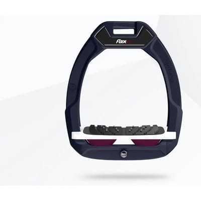 Veiligheidssteunen voor paardrijden Ingebouwde Ultra Grip Aluminium/Wit/Paars Flex-On Safe-On