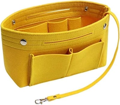 Handgemaakte Vilt Handtas met Portemonnee en Organiser, Bag in Bag met Sleutelhanger, 8 Kleuren Beschikbaar, Ideaal voor Dagelijks Gebruik en Reizen