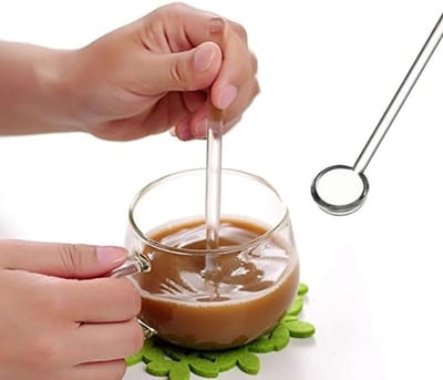 Transparante Borosilicaat Glazen Koffielepel voor Suiker en Roeren - Duurzaam en Stijlvol Keukengerei