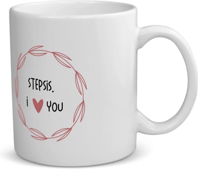 Akyol - stepsis i love you koffiemok - theemok - Zus - de liefste stiefzus - verjaardagscadeau - verjaardag - cadeau - cadeautje voor zus - zus artikelen - kado - geschenk - gift - 350 ML inhoud
