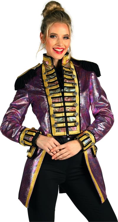 Thetru Carnavalsjas Dames - Metallic Fiesta Paars - Maat L