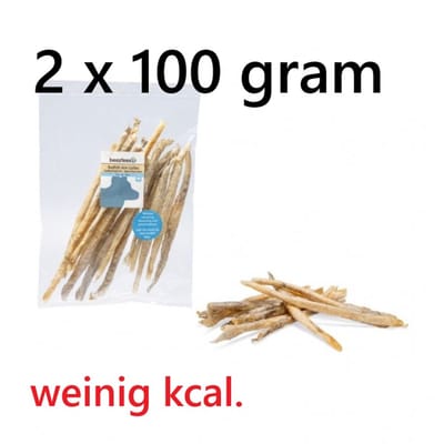 2 x beeztees hondensnack - 100 gr ROODBAARS CURLY HUID - ideaal voor overweight dogs - die toch ook wel eens iets lekkers verdienen = 200 gr