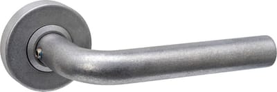 Intersteel Deurkruk Luzern op rozet verdekt ø53x10mm rvs getrommeld