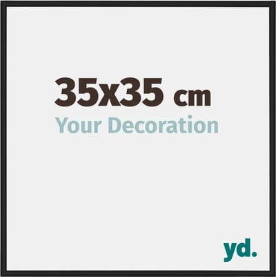 Your Decoration - Fotolijst 35x35 cm - Aluminium - Zwart Mat - New York