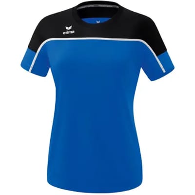 Erima Change T-Shirt Dames - Wit / Zwart / New Royal | Maat: 38