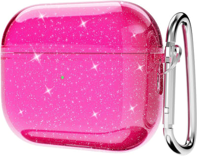 Schattig Glitter Hoesje voor Airpods Pro 3e Generatie - Doorzichtig en Veilig