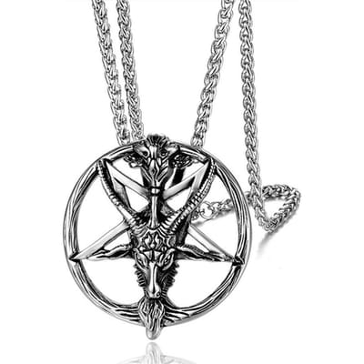 Collier pendentif classique populaire Ancre Trident pour hommes et femmes Hip-Hop Rock Tendance Bijoux Nordiques gray