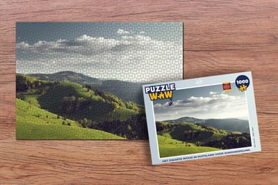 Puzzel Het Zwarte Woud in Duitsland voor zonsondergang - Legpuzzel - Puzzel 1000 stukjes volwassenen
