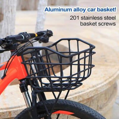 Fietsmand Metaal - Achterdrager Mand - Boodschappen Vervoeren - Robuust Opvouwbaar Ontwerp - 35x25x20.5cm