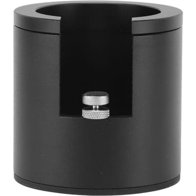 Support de porte-filtre Support de tamper Alliage d'aluminium Hauteur réglable Station de tassage Base pour 51 mm L noir