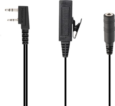 Hoornie© - Heavy Duty Headset voor Kenwood portofoon met 3,5mm aansluiting – Sluit je eigen koptelefoon aan op je portofoon