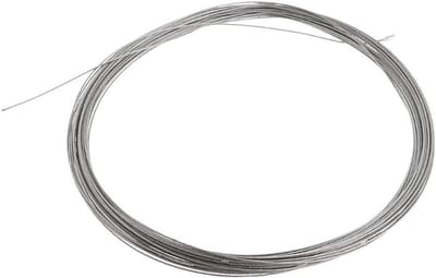 Draad, roestvrij staaldraad, 100 m roestvrij staaldraad, zachte viskabel, waslijn, 0,3 mm / 0,6 mm / 0,8 mm / 1 mm / 1,2 mm / 1,5 mm / 2 mm diameter staaldraad(0.3mm)