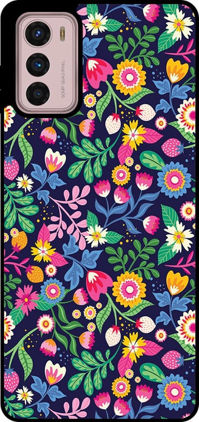 Smartphonica Telefoonhoesje Geschikt voor Motorola Moto G42 met bloemen opdruk - TPU backcover case flower design geschikt voor Motorola Moto G42
