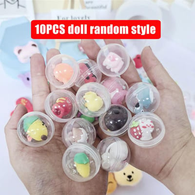 10-30 Pièces Haute Qualité Animal Haute Qualité Peluche Petites Figurines Lapin Haute Qualité Ours Haute Qualité Peluche Ensembles de Jeu Taille Compacte