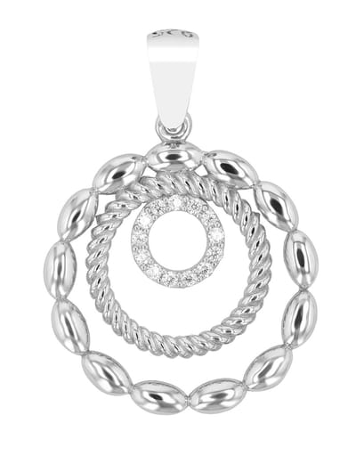 AKZENT Akzent dames hanger "Djamila" van 925 Sterlingzilver, gerhodineerd, duurzaam