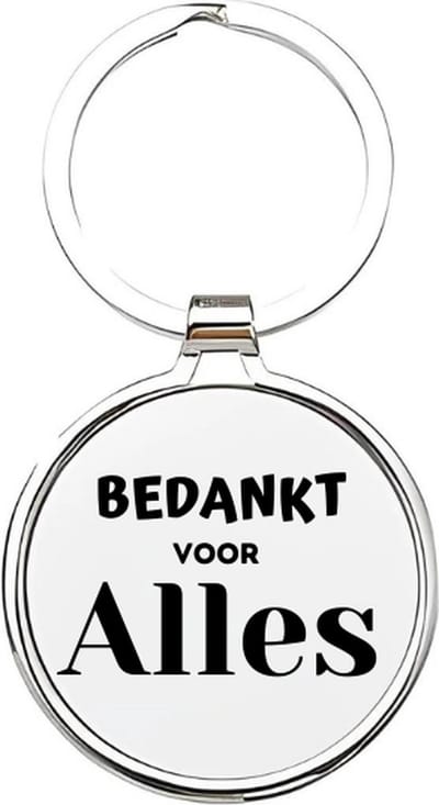 Akyol - bedankt voor alles Sleutelhanger - Bedankt - iemand die afscheid neemt - cadeau voor werknemers die weggaan - cadeau - afscheidscadeau - cadeau voor stagiaires - bedankje - dankjewel - afscheidscadeautje - dankje - 4 x 7,5 CM