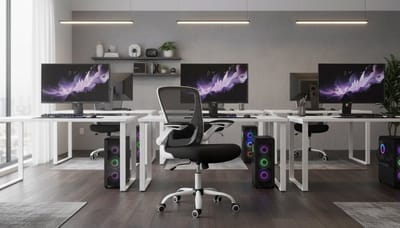 Ergonomische Bureaustoel Mesh – Casa Velluto AirComfort Pro OBN37 – S-vormige Rugleuning, Verstelbare Lendensteun, Opklapbare Armleuningen, Kantel-/Wipfunctie, 53 cm Zitting, Draaibare Computerstoel voor Thuis, Studie en Studenten – Zwart/Wit