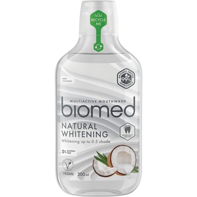 Mondwater Biomed Natural Whitening natuurlijke whitening 500 ml