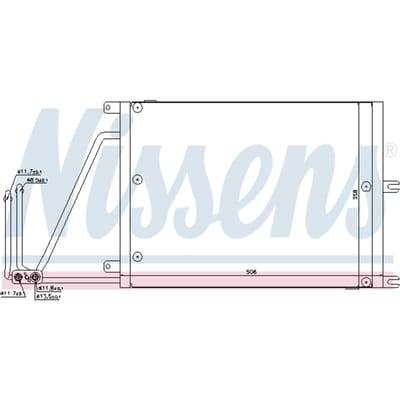 Condensator, airconditioning NISSENS 94623