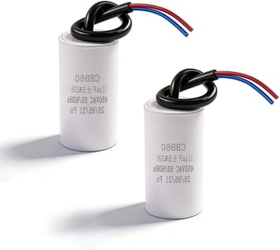14µF 450V 50/60 Hz Condensator voor zwembadpompen, motoren en elektrische apparatuur - 2 stuks, 38 x 70 mm