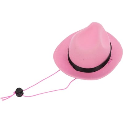 Chapeau de Cowboy pour Animaux de Compagnie Chapeau de Cowboy pour Chien Mignon Drôle pour Chats Chiens Fête Festival Port QuotidienRose rose