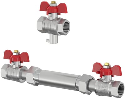 Flamco Eerste uitrustingsset kogelkraan DN15 universeel, teller vervangstuk 110mm, M1278601