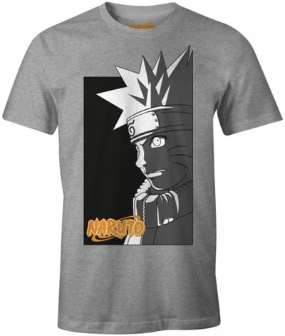 Naruto - Naruto's Schaduw - Antraciet Heren-T-shirt - XL