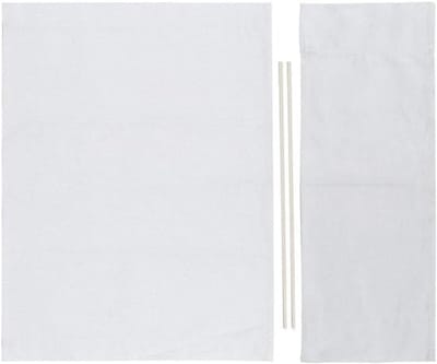 -Stoel - Vervanging - Canvas - Regisseursstoel - Bekledingsset - Zitting - Rugleuning - Beschermer - Wit - Geschikt voor - Home - Regisseursstoel.