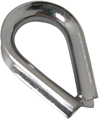 Touwkous. Verzinkt. 3 mm. 4 stuks. Deltafix.