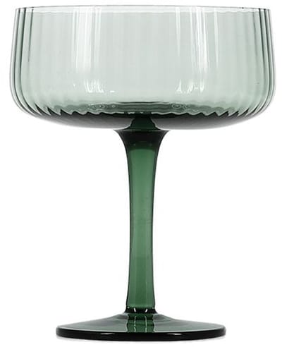 S|P Collection Champagneglas 23cl coupe donkergroen Ray - set/4