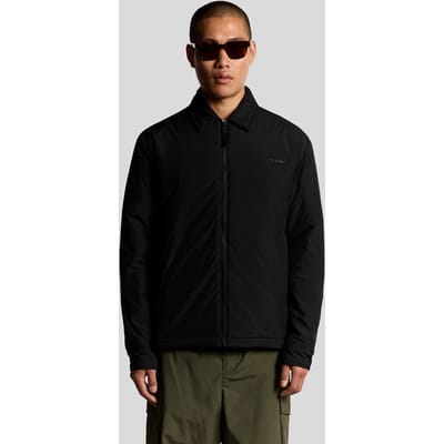 Lyle & Scott gewatteerde jas met kraag - zwart