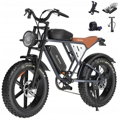 Elektrische fiets - JANSNO - X70M - 20 inch - 750W Motor - Dubbele 48V Batterij - 80km Actieradius - Max. Snelheid 45km/u zwart