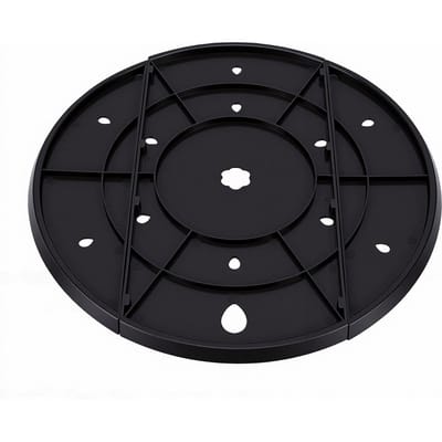 Inserts de jardinière ronds de 13 pouces avec trous de drainage Orange Insert de pot de plante pour le jardinage Noir noir