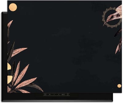 KitchenArt - Golden Olive - Inductie Beschermer - 76x51.5 cm - Kookplaat Beschermer - Luxe Afdekplaat Inductieplaat - Anti-slip & Oprolbaar - Beschermmat Inductiekookplaat