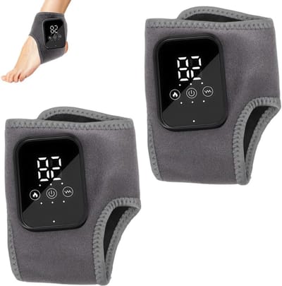 3-in-1 Voetmassageapparaat met Neuropathie Massager, Elektrische Voetmassage, 3 Instellingen en 3 Warmtefuncties, Draagbaar en Oplaadbaar, Ideaal voor Vermoeide Voeten