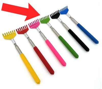 Actie4you® - Stevige Uitschuifbare Ruggenkrabber - 56 cm - Stevige ruggenkrabber - Rugkrabber - Groen