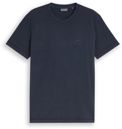 Tom Tailor - T-shirt met logoprint - Maat M - sky captain blue