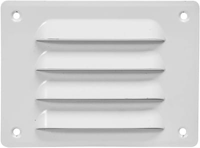 Ventilatierooster - Luchtrooster Kiemenplaat - Optimale Luchtcirculatie - Met Insectenbescherming - 140x105mm - Wit