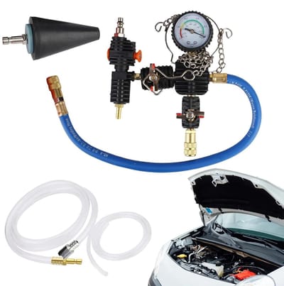 Koelmiddel Tester - Lekdetector Systeem - Voertuig Onderhoud - Nauwkeurige Lekdetectie - 28 cm - Zilver
