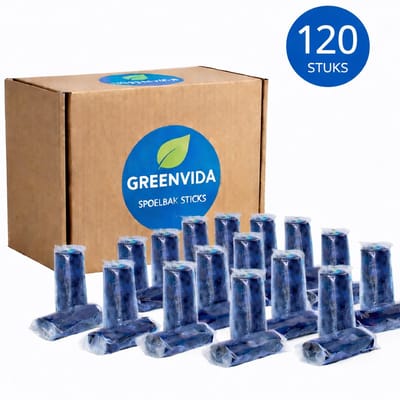 GREENVIDA - Toilet Spoelbak Sticks 120 stuks - Geschikt als alternatief voor Geberit DuoFresh Sticks
