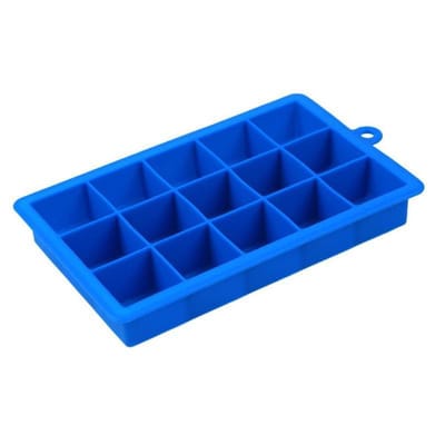 Blauwe Ijsmal In Diamant Vorm - Siliconen Mal - Ijsblokjes - Zomer - Vakantie - Ijsklontjes - Ijsblokjesvorm - Diamond Mold 7,5 x 5 cm