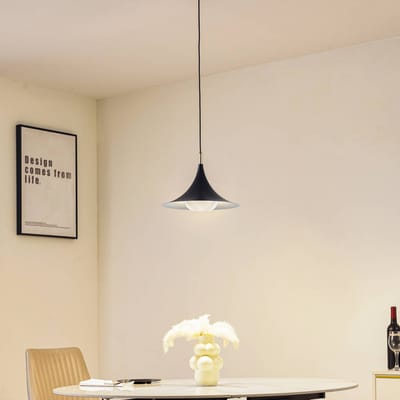 Lindby - hanglamp - 1licht - IJzer - H: 23 cm - G9 - zwart