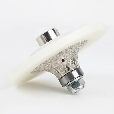 Diamant handprofiel - Frees bit - Rand afwerken - Vacuüm gesoldeerd - V30 - Wit