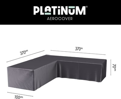 Platinum AeroCover - Loungebankhoes L-vorm - 370x370x100xH70cm - Ademend - Waterproof - Hoge kleurechtheid