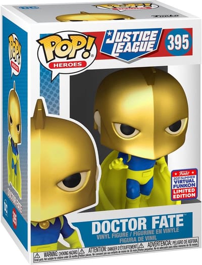 POP! Heroes Doctor Fate #395 Justice League SDCC 2021 Funkon Summer Convention Exclusive LE