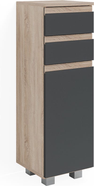 Vicco J-Shape Halfhoge kast – 30 x 95 cm Sonoma
