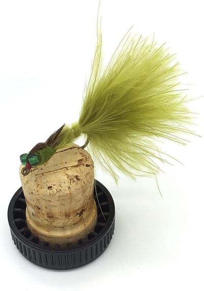Vliegen Voor Hengelsport: Vliegvis Set Marabou Damsel Nymph Olijfgroen (8 Stuks) Maat 10