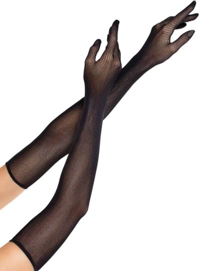 Lange net handschoenen dames Leg Avenue Opera
