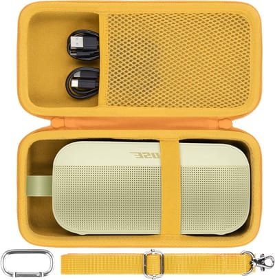 Duurzame Hard Case voor Bose SoundLink Flex - Beschermhoes voor Draagbare Bluetooth Speaker met Extra Opbergruimte en Schokbestendigheid
